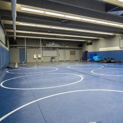 The AAHS dedicated wrestling practice area.